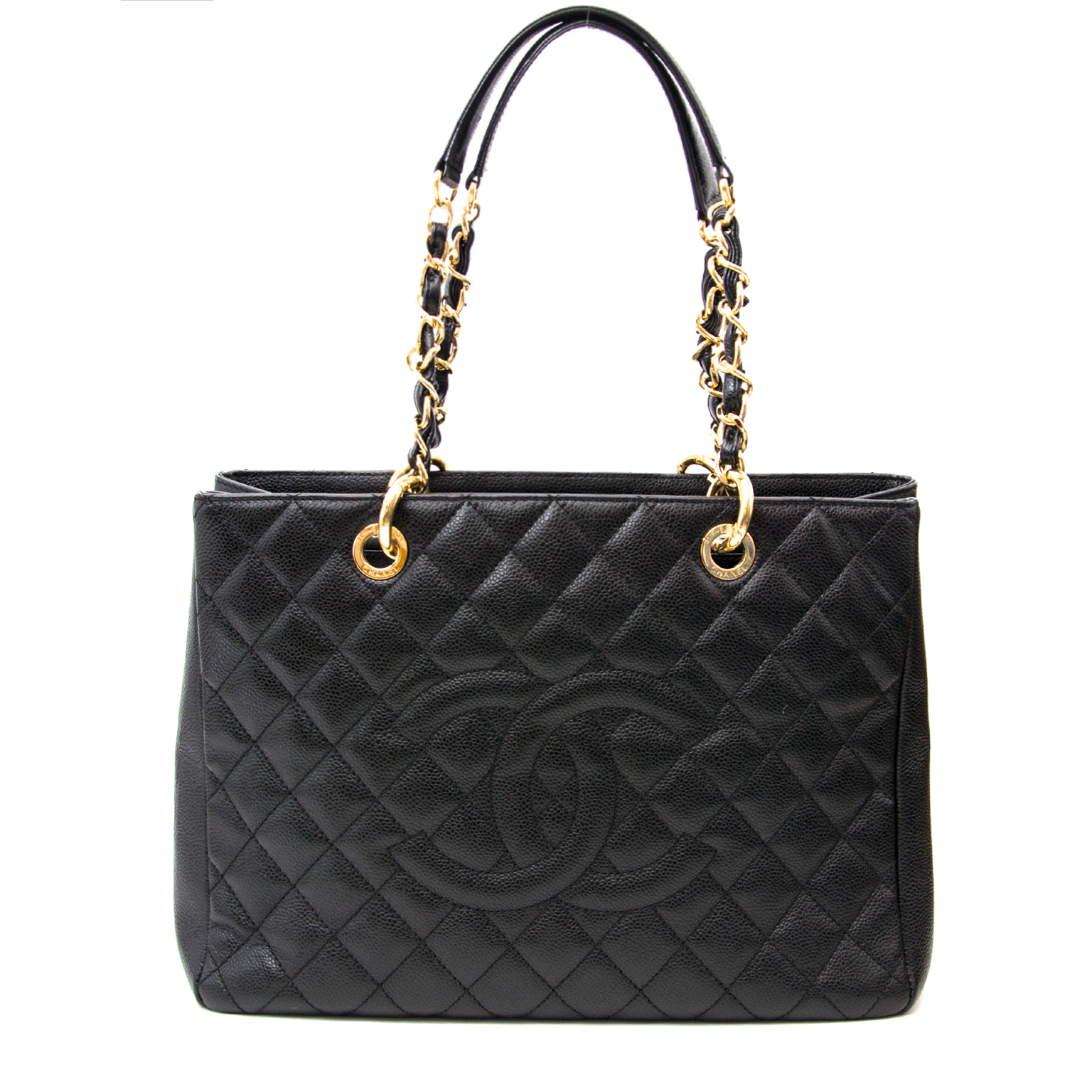 Chanel GST Black Caviar Leather Shopping Tote Labellov Buy