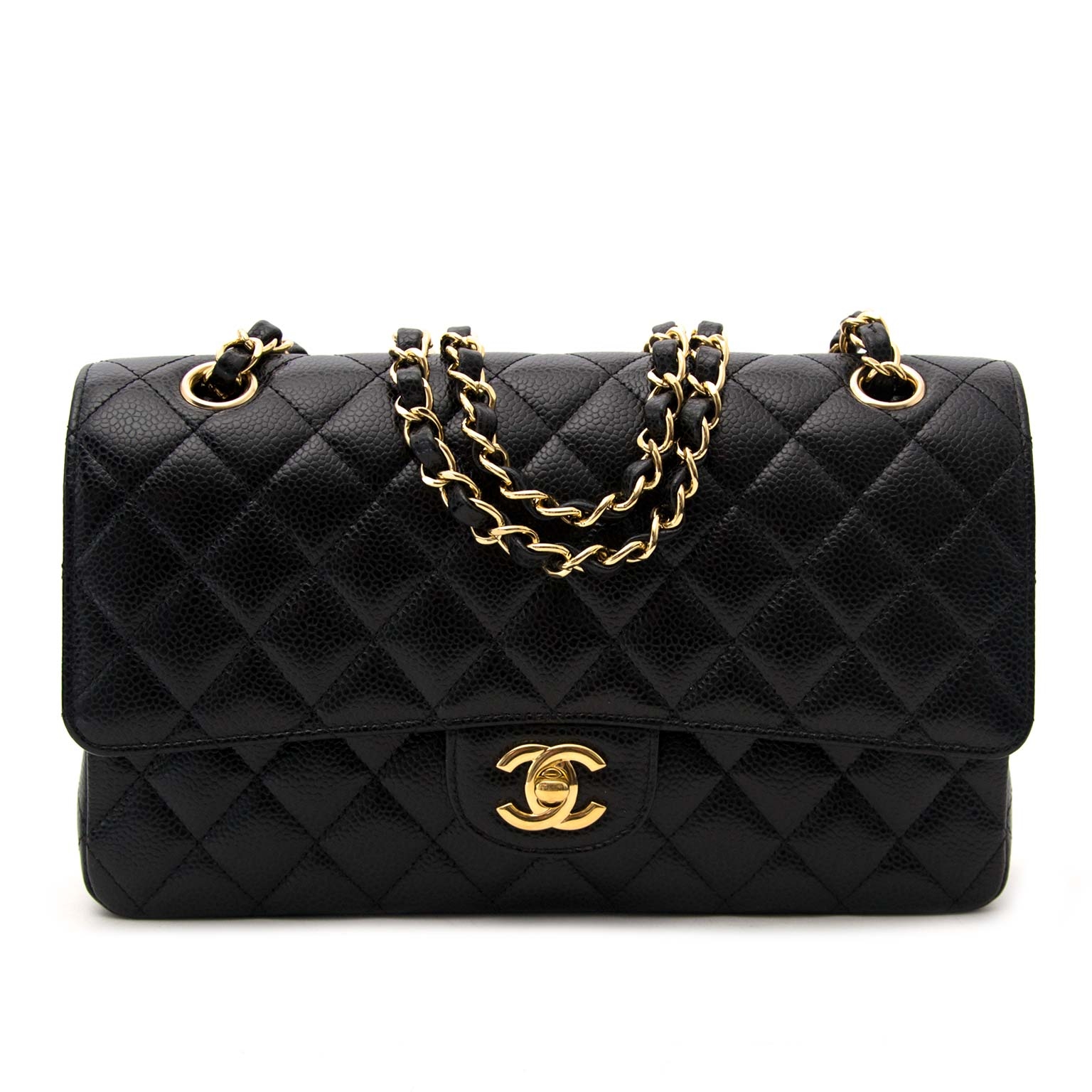 Chanel Classic Flap Medium black caviar GHW SOLD  Lovedbags