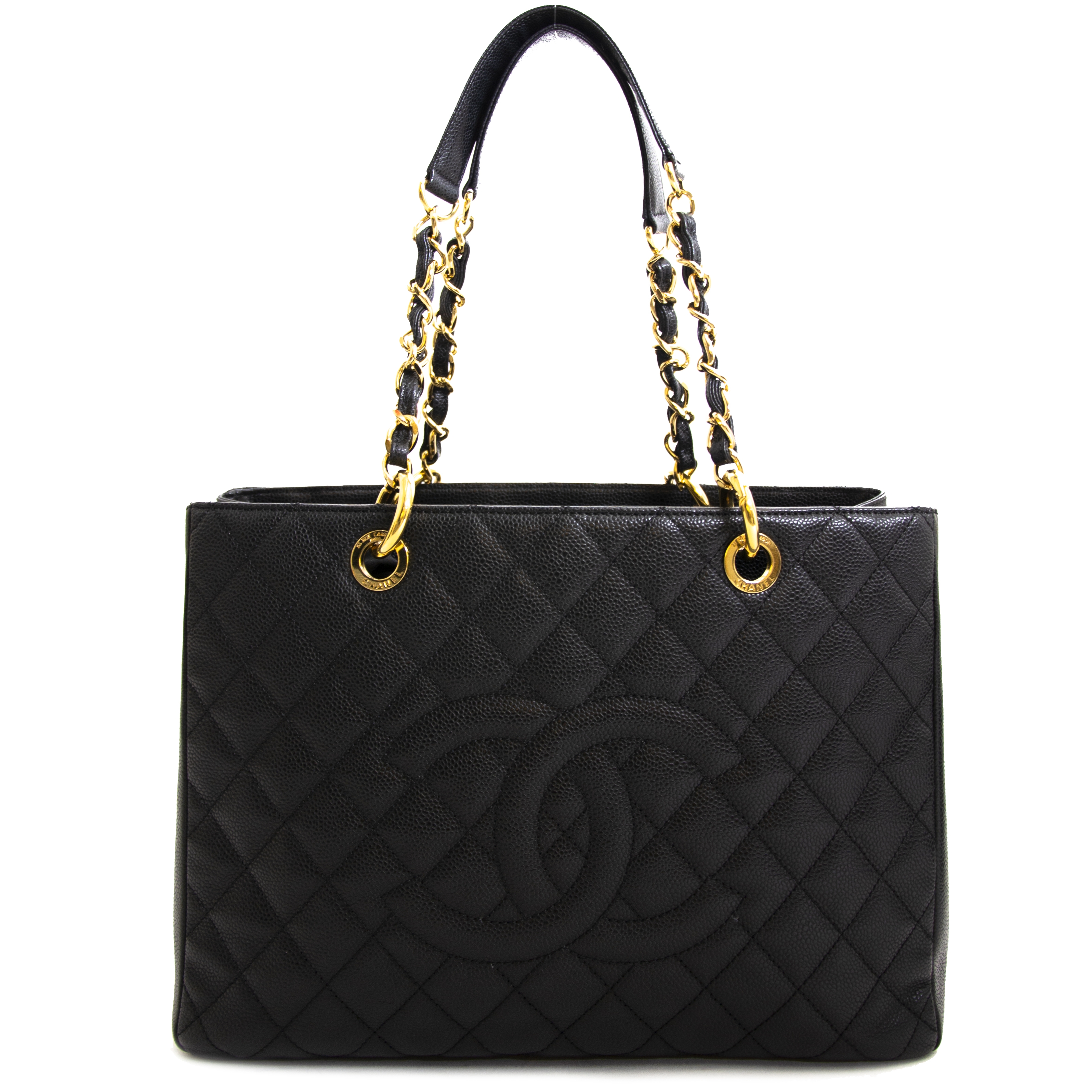 CHANEL Black & beige Coated canvas Tote – Labels Luxury