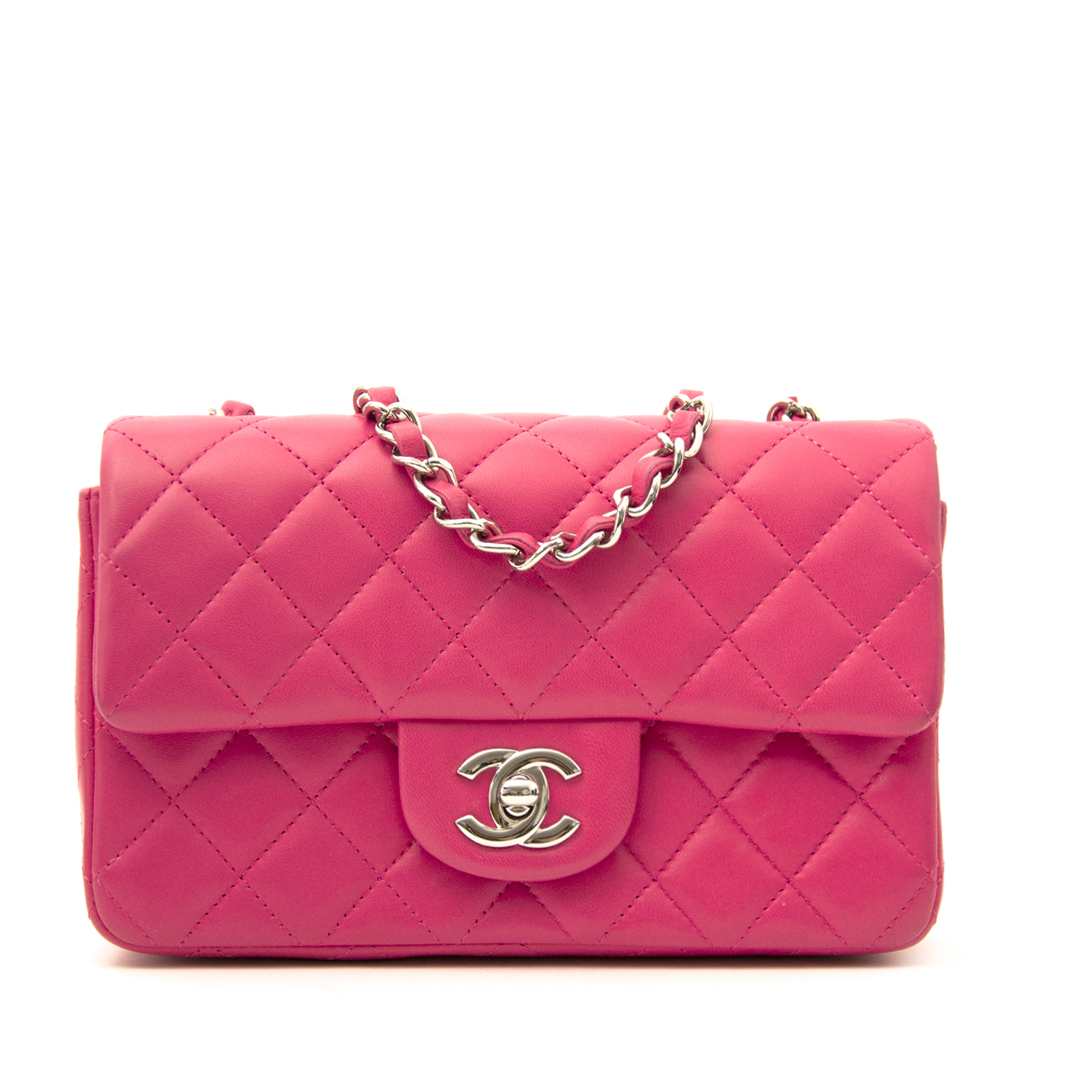 Chanel mini classic flap  Pink chanel bag Chanel mini square Chanel mini  bag