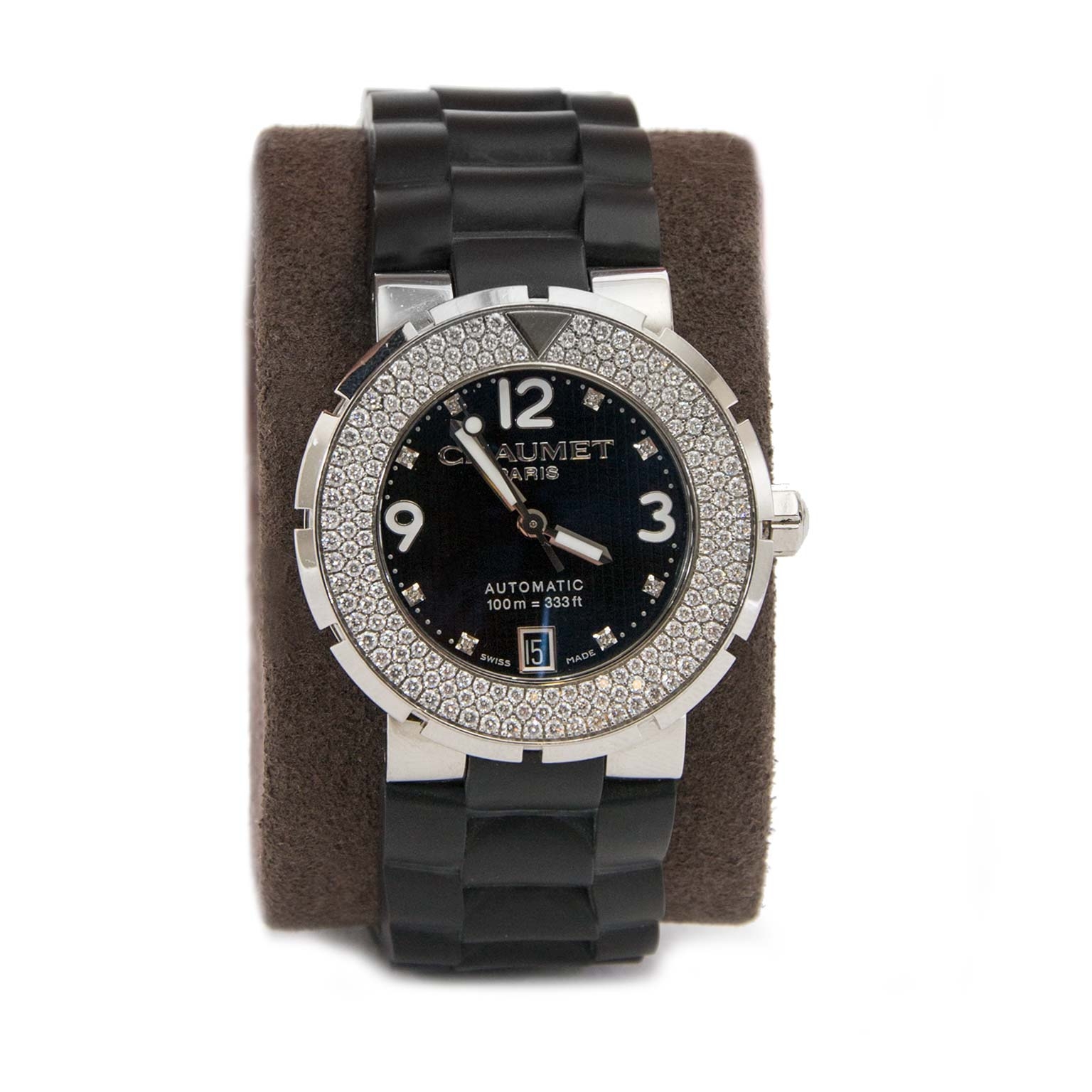 Chaumet Class One Rubber and Diamond Bezel Watch Labellov