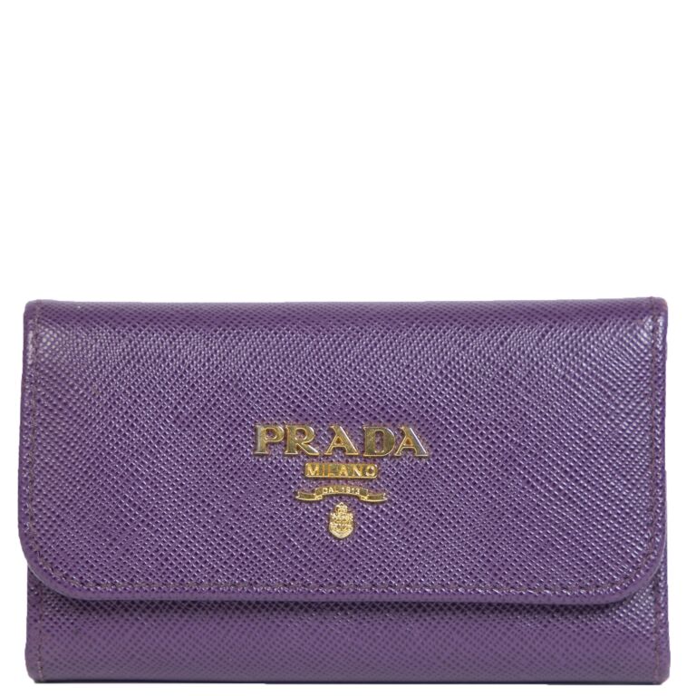 Saffiano leather handbag Prada Purple in Leather - 12509048