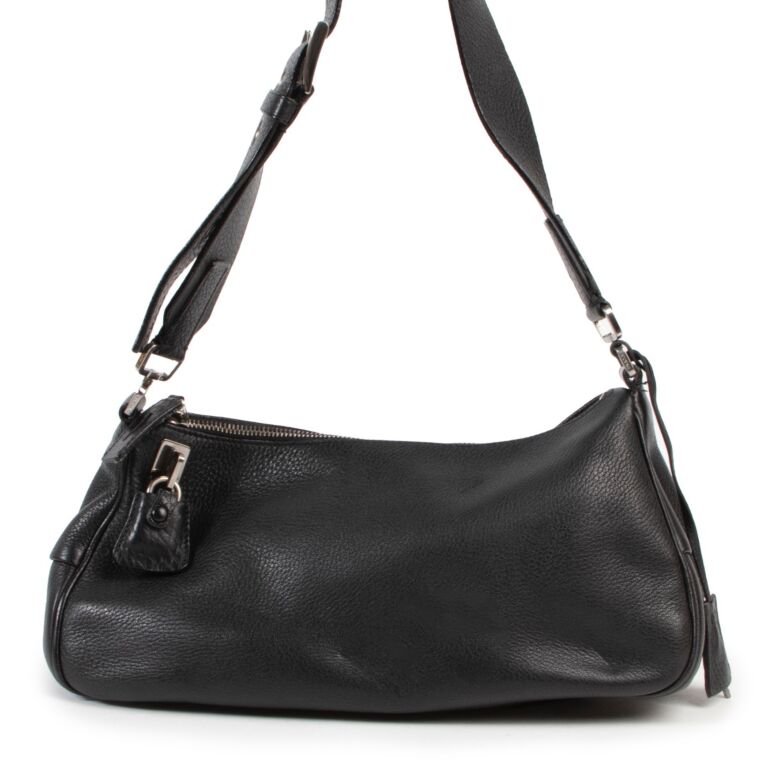 Prada Black Semitracolla Shoulder Bag Labellov Buy and Sell Authentic ...