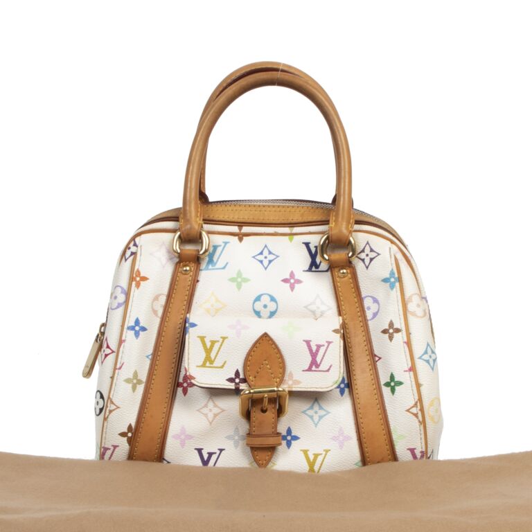 Louis Vuitton Vintage White Multicolor Monogram Limited Edition Priscilla  Handbag, Best Price and Reviews