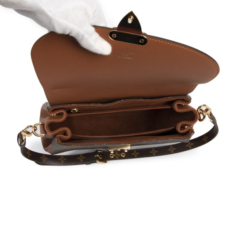 Louis+Vuitton+Eden+Shoulder+Bag+PM+Brown+Leather for sale online