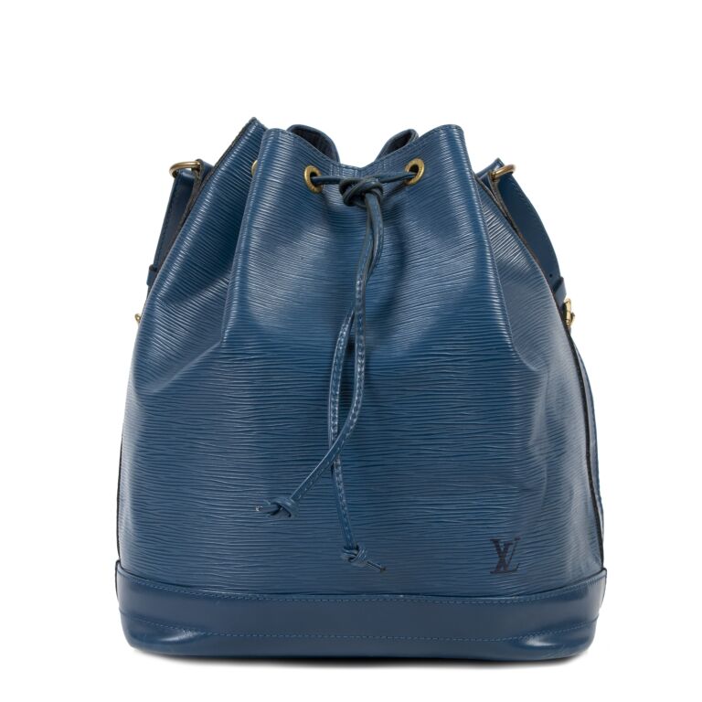 Louis Vuitton Cyan Blue Epi Leather Large Noé Bucket Bag
