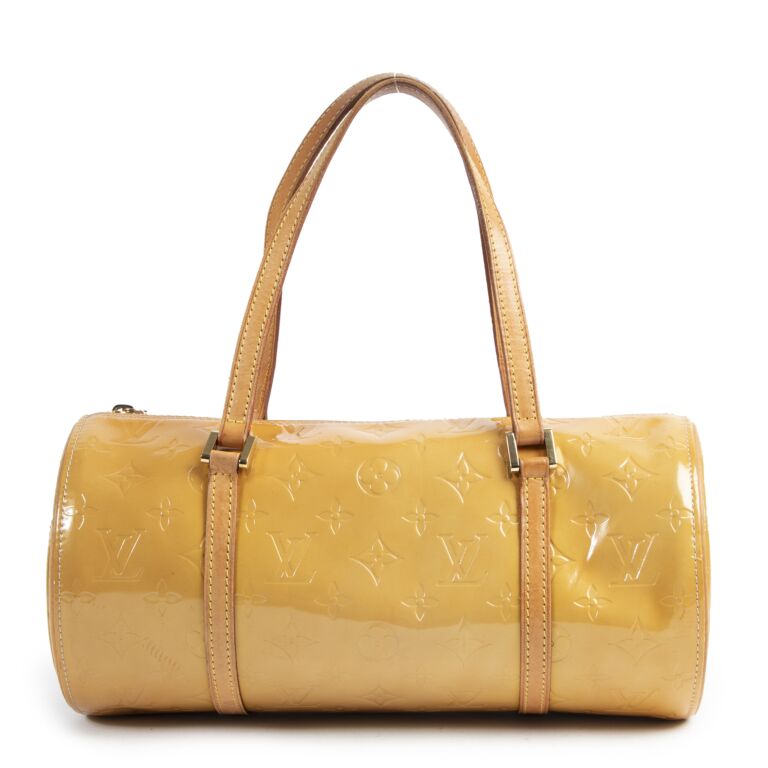 Bedford patent leather handbag Louis Vuitton Yellow in Patent