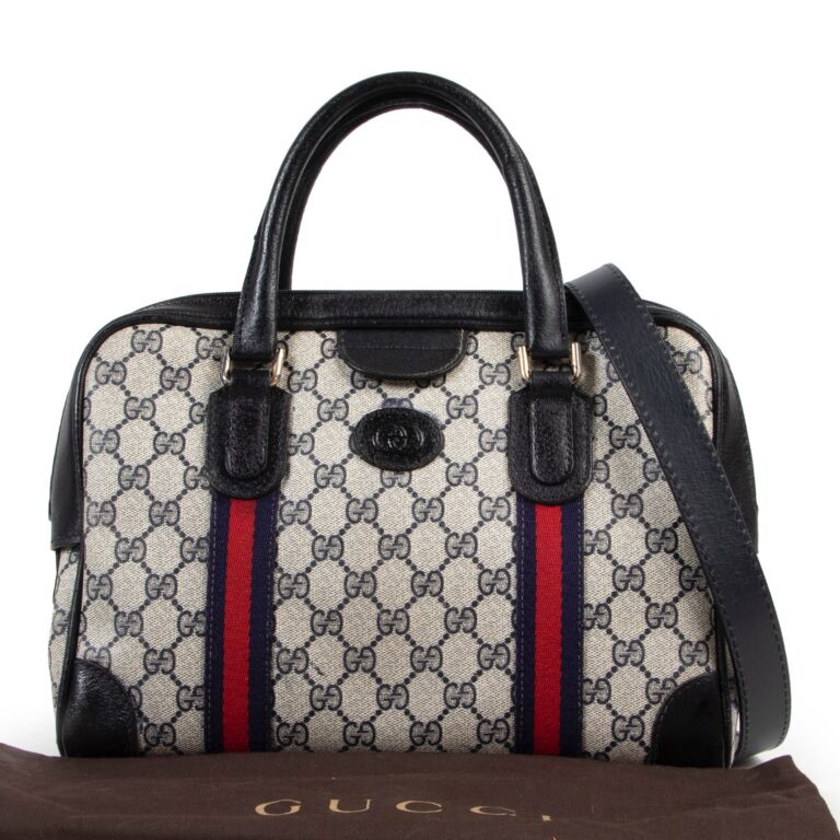 Gucci, Bags, Authentic Gucci Gg Supreme Monogram Boston Bag