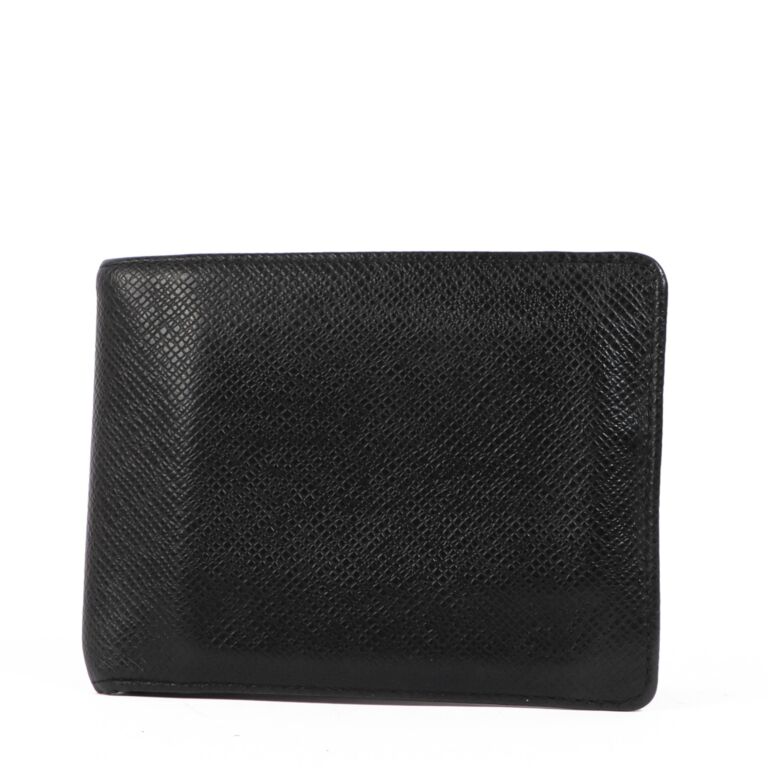Coin Card Holder - Luxury Taiga Leather Black