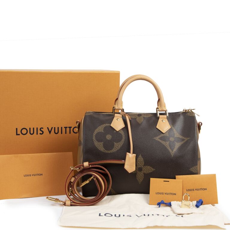 Louis Vuitton Reverse Monogram Giant Speedy Bandouliere 30 - A