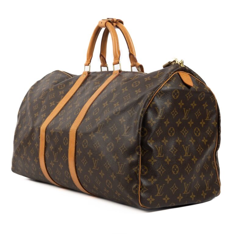Louis Vuitton Monogram KEEPALL 55 Travel / Weekend Luggage Boston bag  (VI862) - The Attic Place