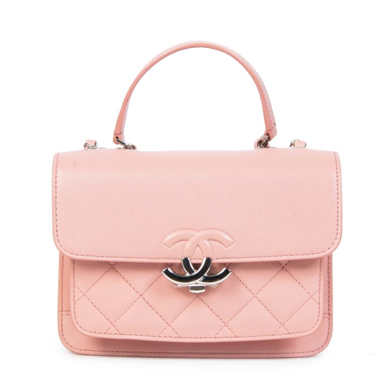 Túi Chanel Classic Lambskin Pink Pastel Chuông Tròn S20 Like auth 4411