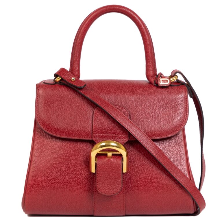 Delvaux Brillant PM Red + Strap Labellov Buy and Sell Authentic Luxury
