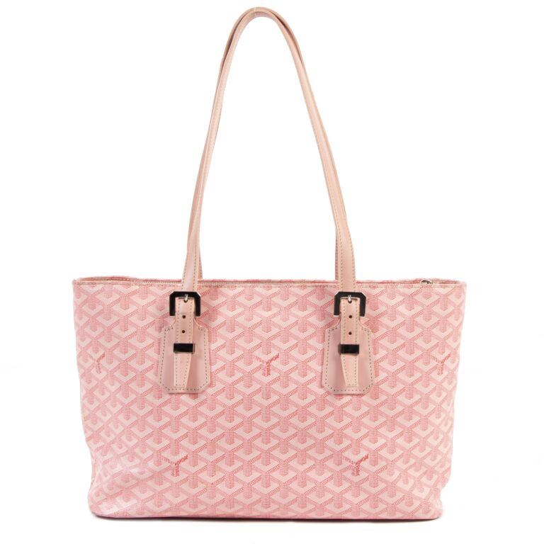 Goyard Soft Pink Marie Galante Tote Labellov Buy and Sell Authentic Luxury