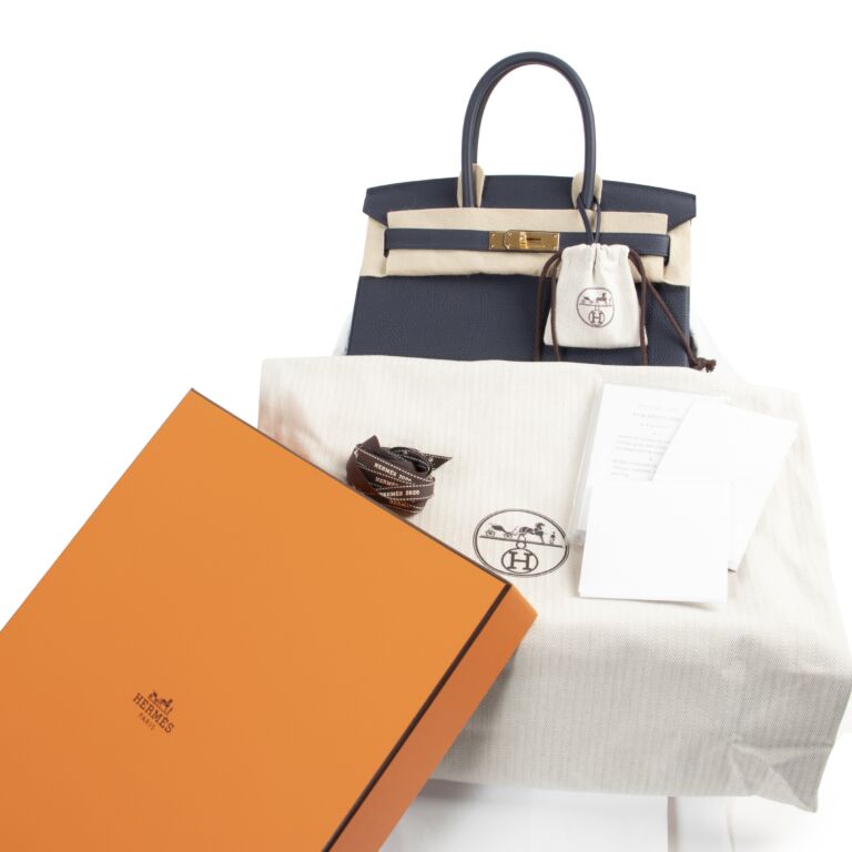 Hermès, a Bleu Nuit Togo leather 'Birkin 30' handbag, 2018. - Bukowskis