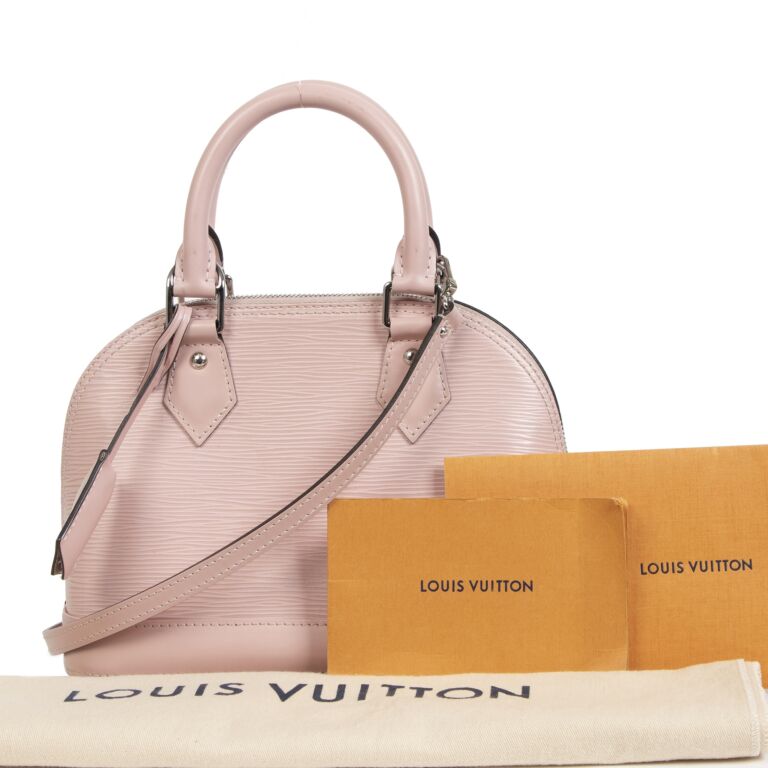 Louis Vuitton Alma BB Epi Leather Rose Bag-Louis Vuitton Alma BB Epi  Leather Rose Bag-RELOVE DELUXE