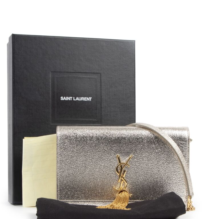 Crossbody bag Yves Saint Laurent Gold in Metal - 31712833