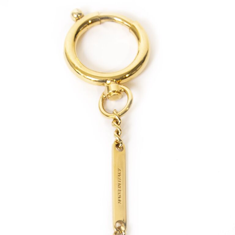LOUIS VUITTON Bag charm Key chain holder ring AUTH Sweet monogram Earring  set