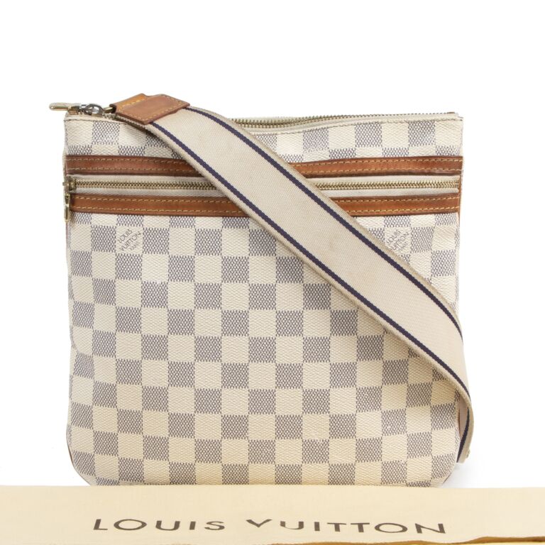 Louis Vuitton Damier Azur Pochette Bosphore Crossbody For Sale at