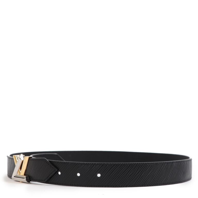 Louis Vuitton Twist Black Epi Leather Belt - size 90 ○ Labellov ○ Buy and  Sell Authentic Luxury