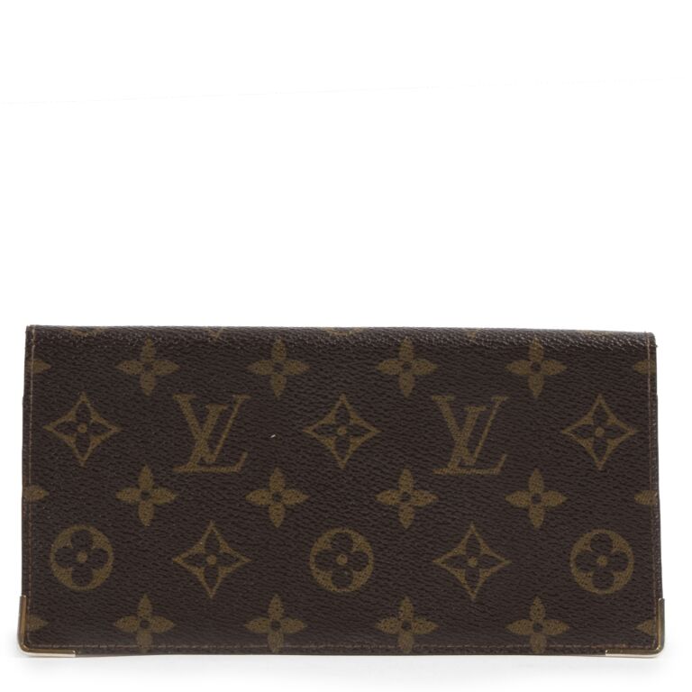 Louis Vuitton Limited Edition Perforated. Crystal Monogram Billfold Long  Wallet