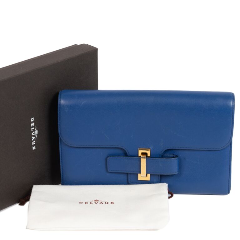 Delvaux Royal Blue Mutin Wallet ○ Labellov ○ Buy and Sell
