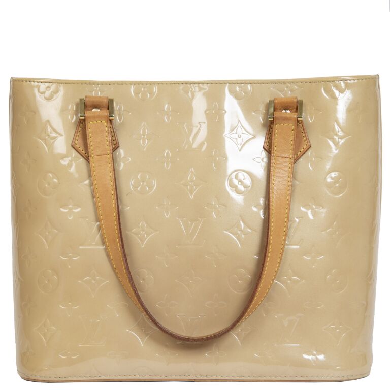 Louis Vuitton Beige Houston Monogram Vernis Tote Bag ○ Labellov ○ Buy and  Sell Authentic Luxury