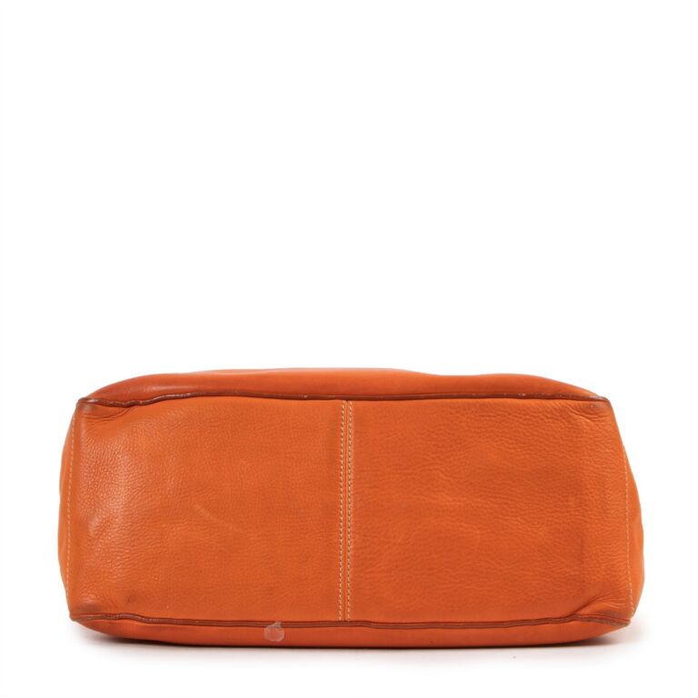 Ring leather handbag Celine Orange in Leather - 29700442