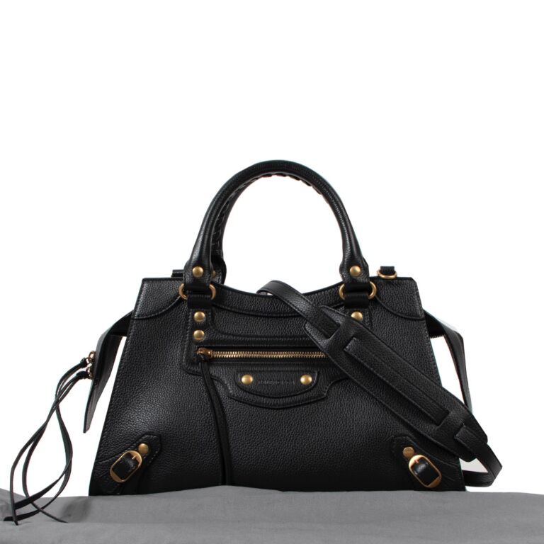 Black Neo Classic City small grained-leather bag