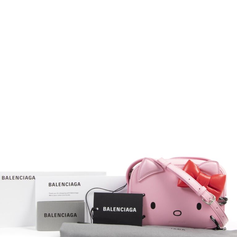 Balenciaga Pink Hello Kitty XS Camera Bag ○ Labellov ○ Buy and Sell  Authentic Luxury