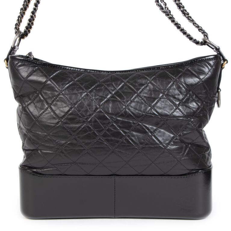 Chanel Large Gabrielle Hobo Black Aged Calfskin Mixed Hardware – Coco  Approved Studio