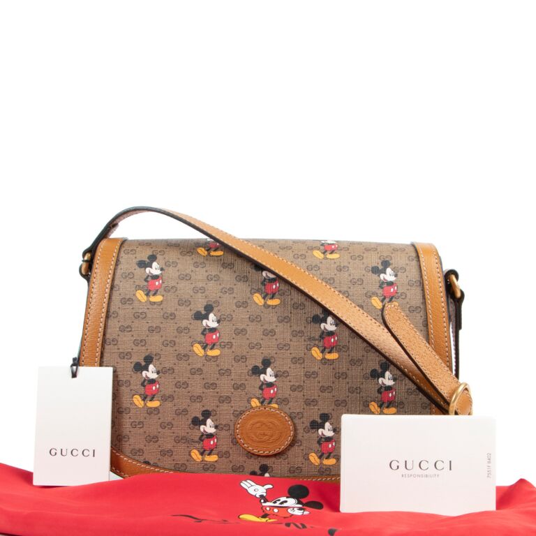GUCCI x Disney Collabo Mickey Mouse Shoulder Bag Round 603938 from