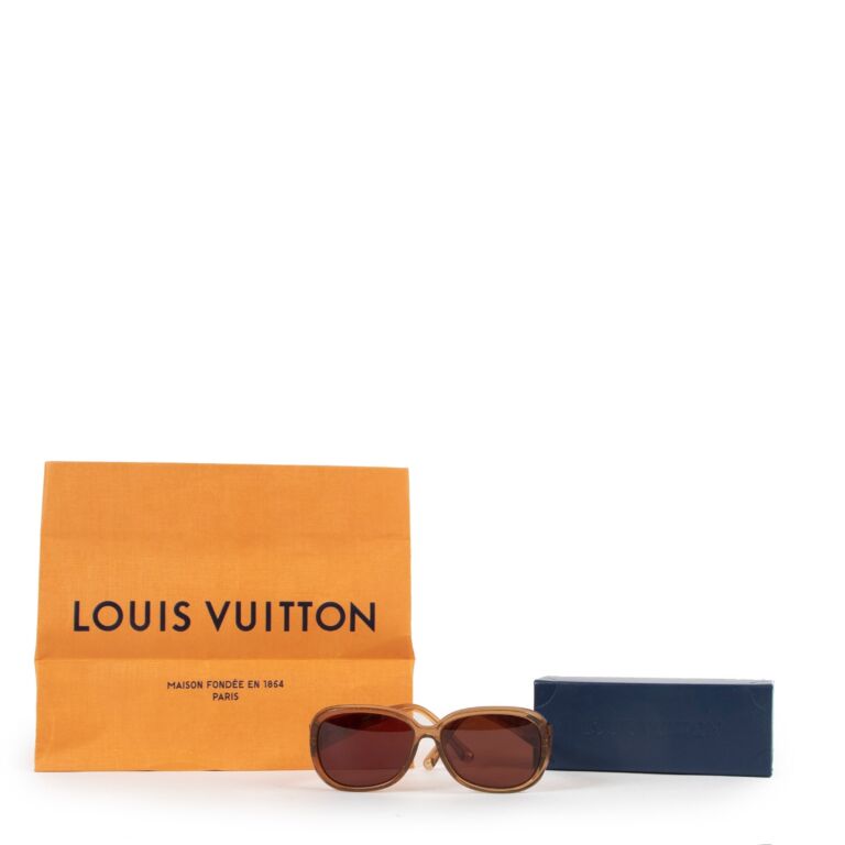 Louis Vuitton Brown Speckling Acetate Frame Monogram Lens Sunglasses -  Yoogi's Closet