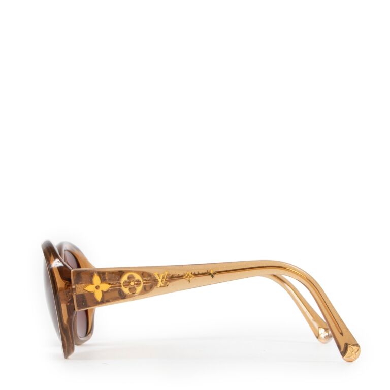 Louis Vuitton Gold Speckling Acetate Frame Soupcon Sunglasses