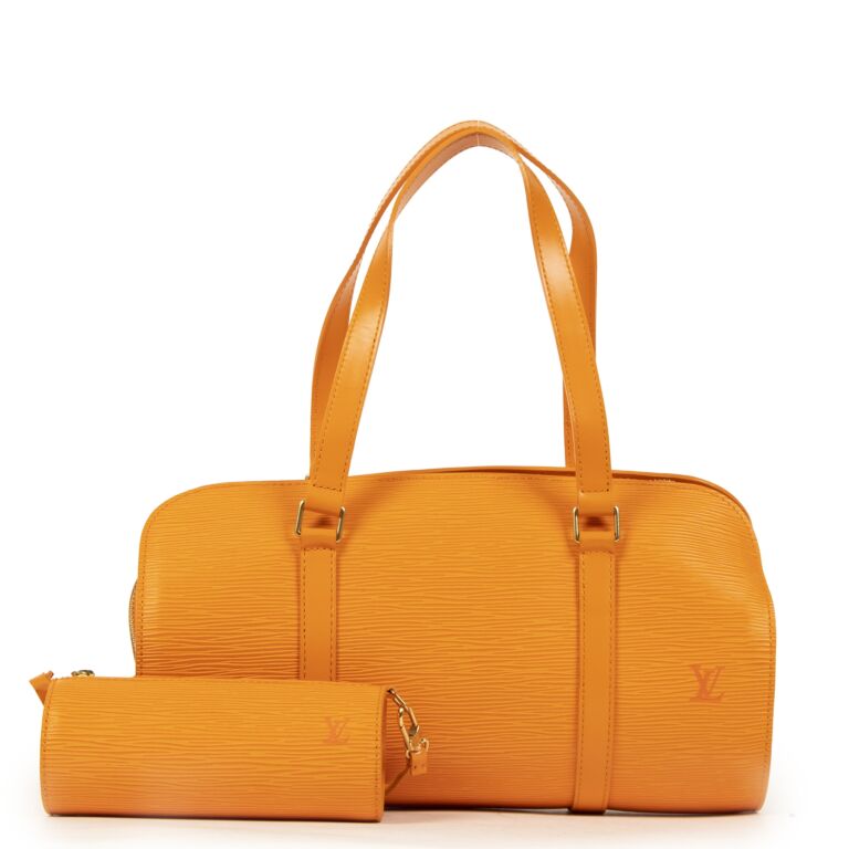 Louis Vuitton Gift Bag Orange Preowned WA001
