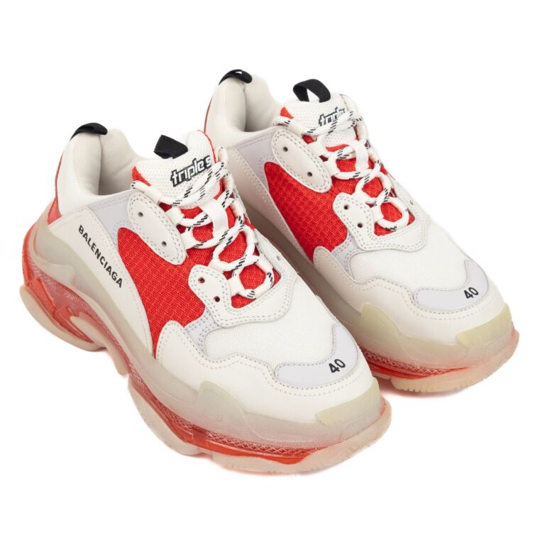 red balenciaga sneakers products for sale