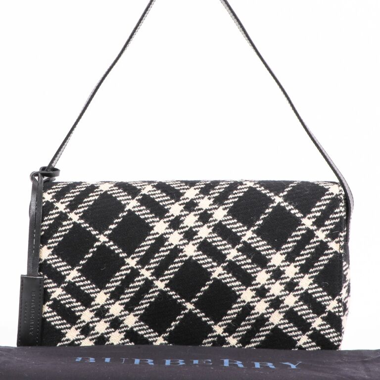 Burberry London Check Wool Shoulder Bag ○ Labellov ○ Buy and Sell Authentic  Luxury