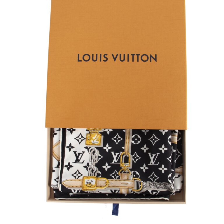 LOUIS VUITTON Monogram Confidential Square Silk Scarf | Luxity