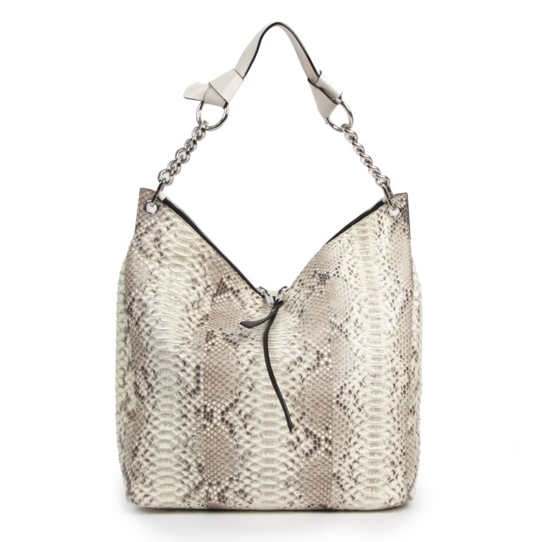 Jimmy Choo Python Hobo Bag Labellov Buy and Sell Authentic Luxury