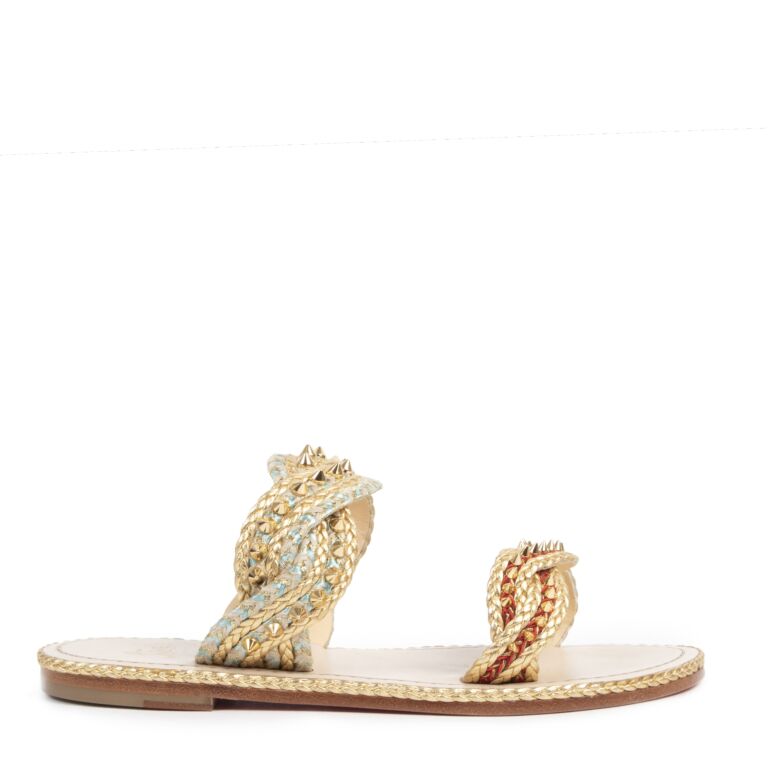CHRISTIAN LOUBOUTIN Just Queenie crystal-embellished PVC sandals |  NET-A-PORTER