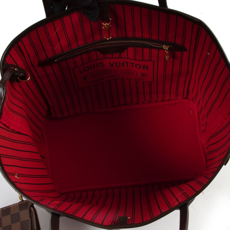 Louis Vuitton Damier Ebene Canvas Neverfull MM Shoulder Bag