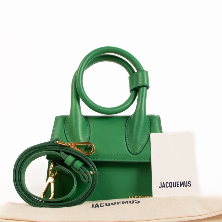 Jacquemus Green Le Chiquito Noeud ○ Labellov ○ Buy and Sell Authentic Luxury