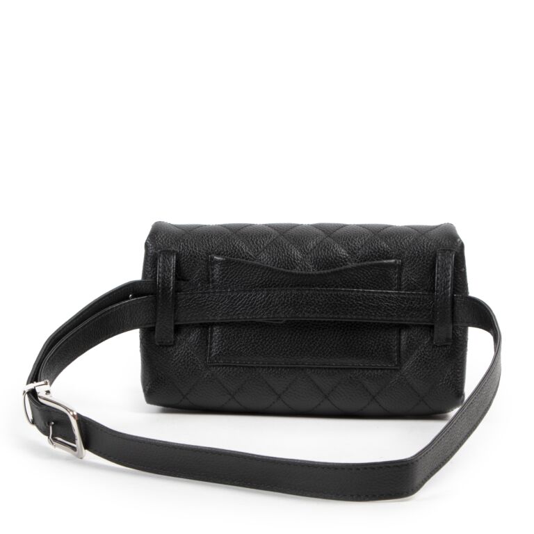 Chanel Brown Quilted Caviar Leather Vintage Belt Bag Chanel  TLC