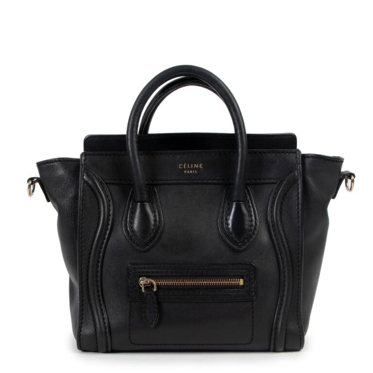 Celine Ladies Grained And Smooth Calfskin x Wallet Case In Black  10D203BPY.38NO - Handbags - Jomashop