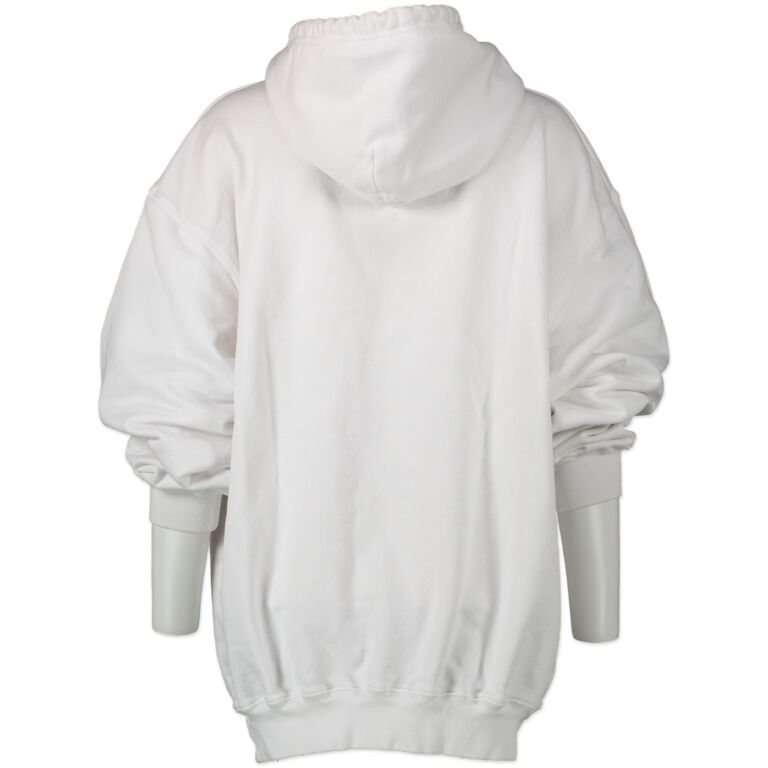 Balenciaga Hoodie Oversized in Off White