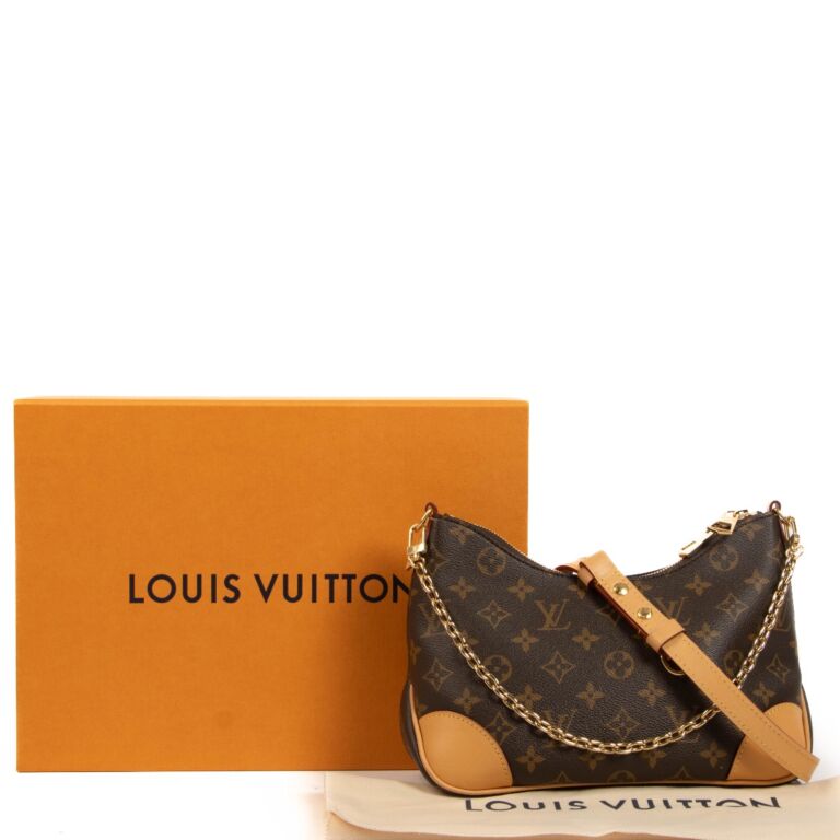 Louis Vuitton Vintage - Monogram Satin Little Boulogne Bag - Brown Bronze -  Canvas and Leather Handbag - Luxury High Quality - Avvenice