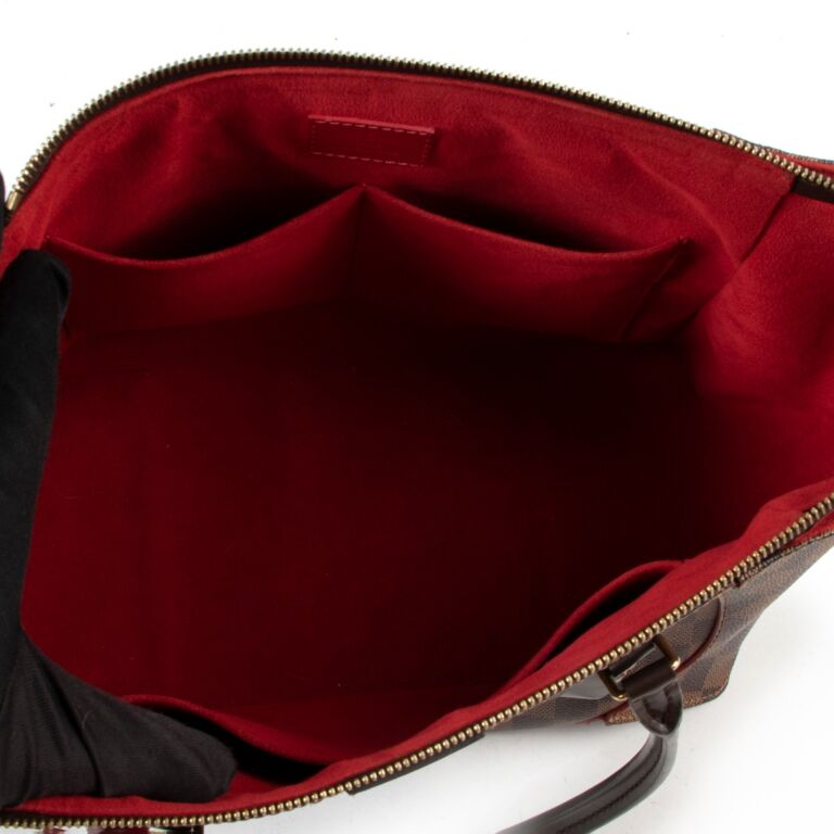 Louis Vuitton Red Damier Ebene Caissa Hobo Bag