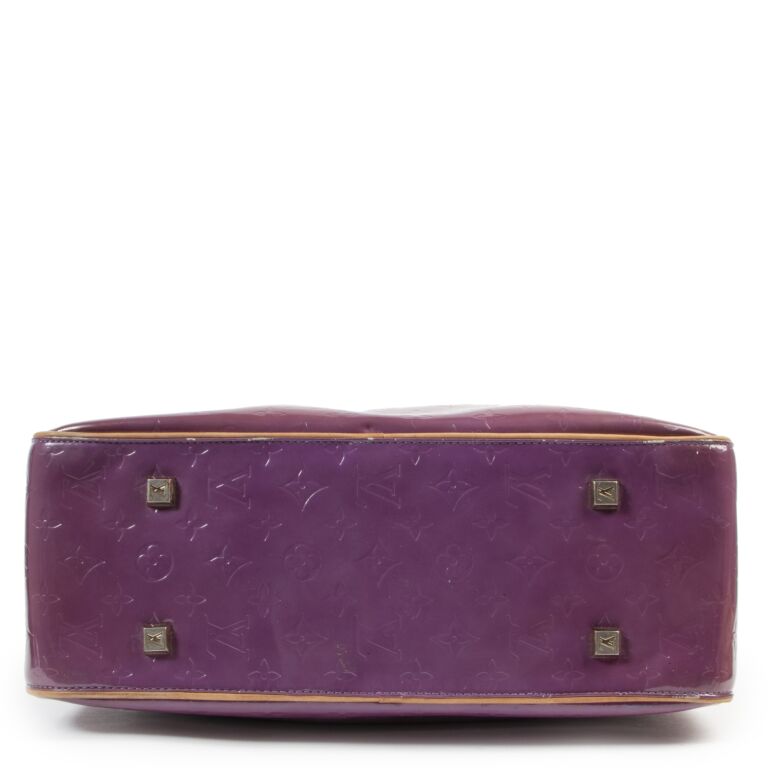 LOUIS VUITTON Purple Monogram Vernis Sutton Double Handle Shoulder Bag at  1stDibs