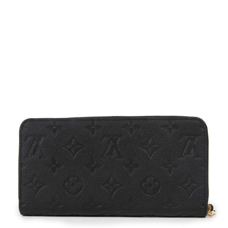 Louis Vuitton Black Zippy Wallet Monogram Empreinte ○ Labellov