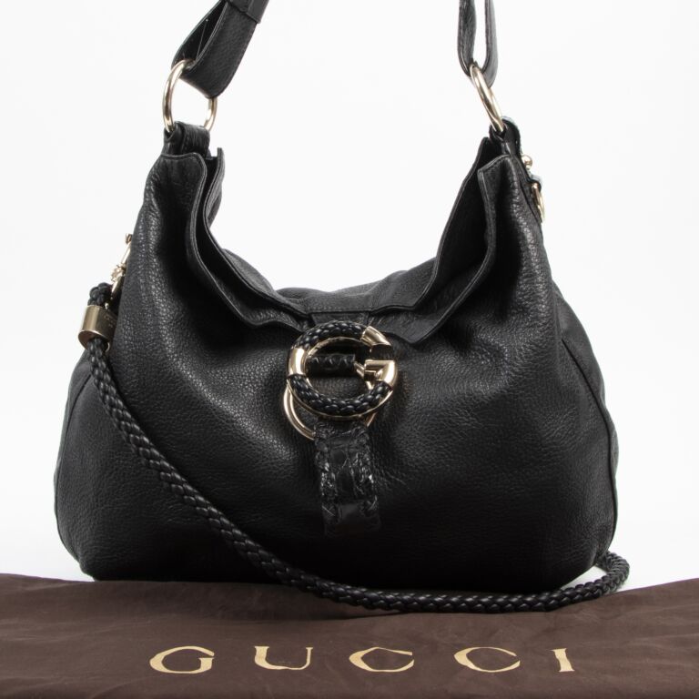 Gucci Black Leather Reins Hobo Purse – Labels Designer Consignment Boutique